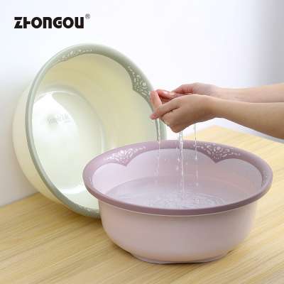 European style Plastic hand wash basin colored Thick Plastic hand basin, fancy face basin