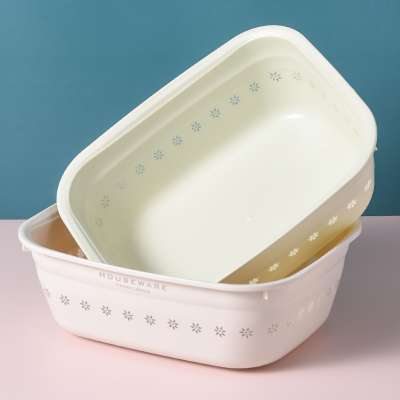 Soaking laundry rectangle wash Basin Plastic Tubs