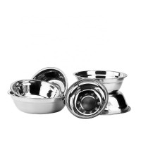 Factory manufactured stainless mixing bowl food basin magnetic bowl